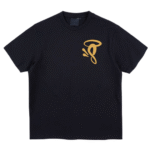 S Camiseta Logo Impreso Negro Amarillo