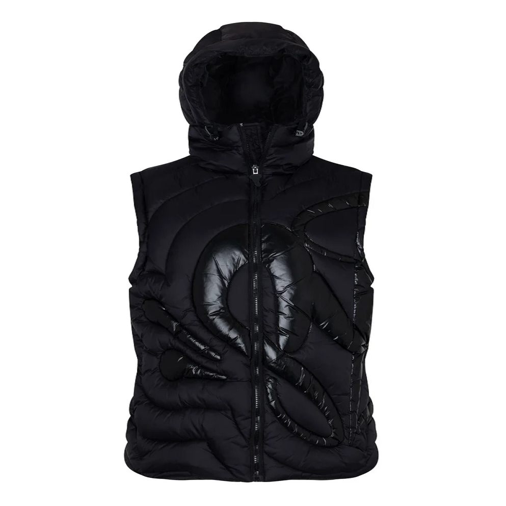 XL Logo Gilet Chaqueta Negra XL Logo Gilet Chaqueta Negra